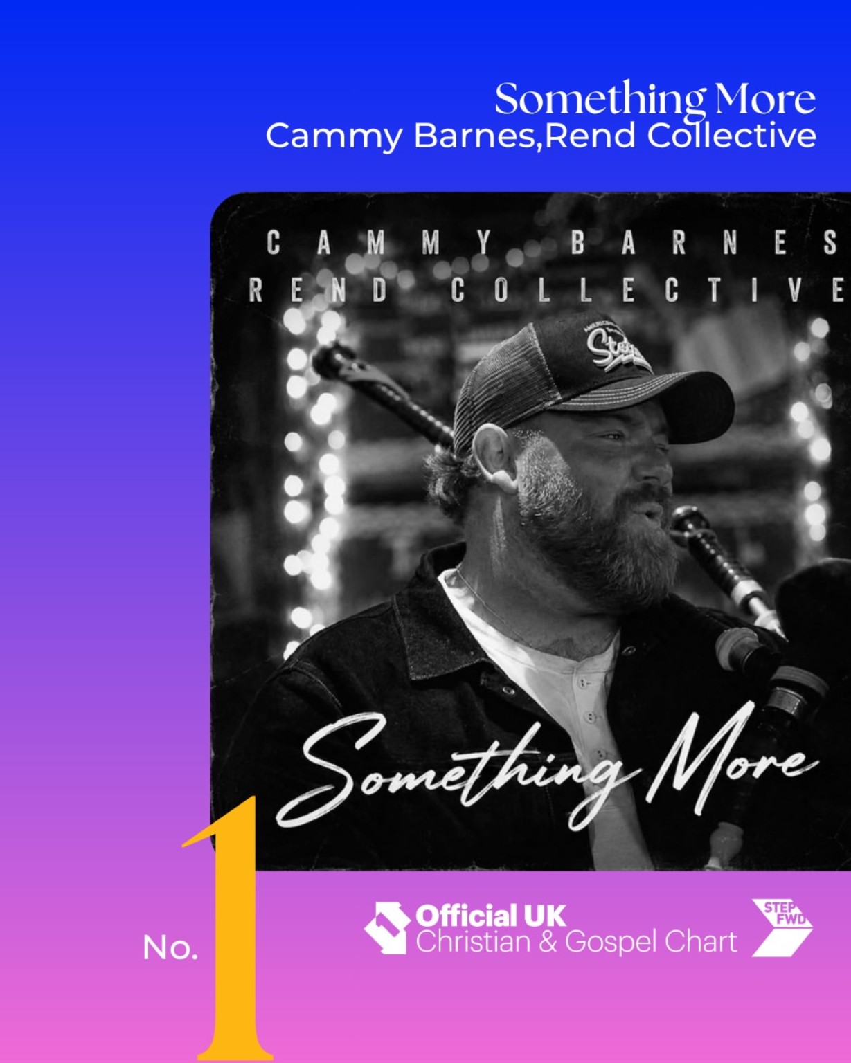 Cammy Barnes and Rend Collective’s “Something More” reaches No. 1 on the Official UK Christian & Gospel Singles Chart.